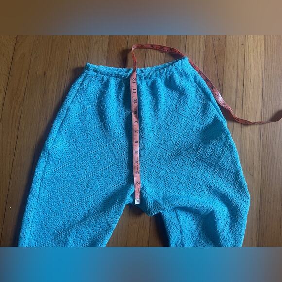 70s Vintage Jantzen Blue Knit Pantsuit - Picture 14 of 15